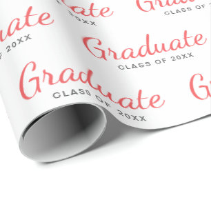 Graduate Class of Simple Modern Graduation Wrapping Paper