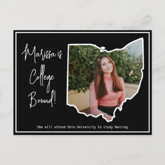 Graduate College Bound Ohio Announcement Postcard