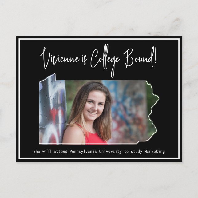 Graduate College Bound Pennsylvania Postcard (Front)