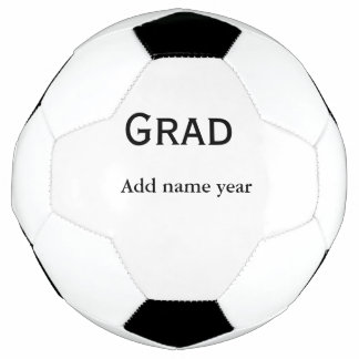 graduate congrats add name class of year soccer ball