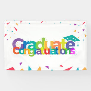 Graduate Congratulations - Colorful Graduation Banner
