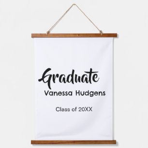 Graduate congratulations name date year class univ hanging tapestry