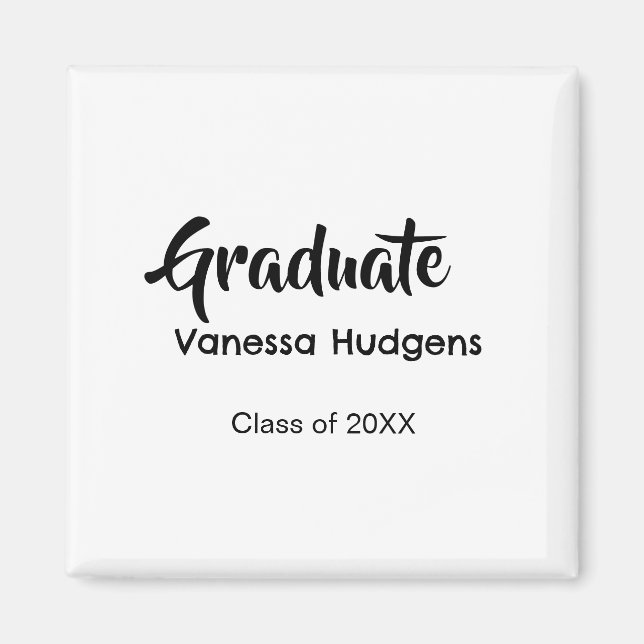 Graduate congratulations name date year class univ magnet (Front)