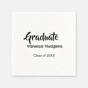 Graduate congratulations name date year class univ napkin