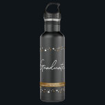 Graduate Custom School name Confetti Gold black 710 Ml Water Bottle<br><div class="desc">Product Description: "Toast to the achievements of the Class of 2026 with our 'Graduate Custom School Name Confetti Gold Black Stainless Steel Water Bottle'. This sleek and stylish water bottle is more than a practical accessory; it's a symbol of accomplishment and a treasured keepsake to commemorate this significant milestone. Personalisation...</div>