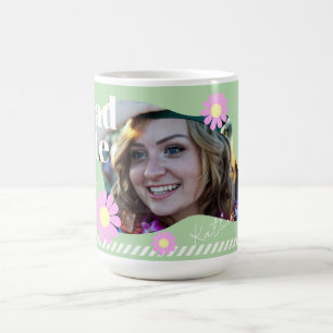 Graduate Daisy Photo Green Coffee Mug