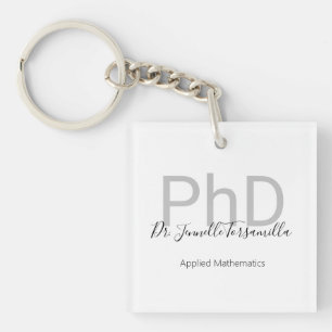 Graduate Degree PhD Key Ring