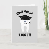 Graduate Dentist Holy Molar I Did It Funny