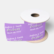 Graduate Elegant Lavender Custom Name