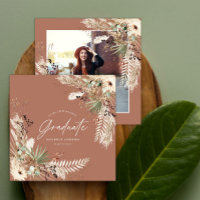 Graduate favour pampas eucalyptus elegant photo