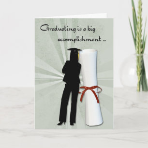 Graduate Girl Diploma Card