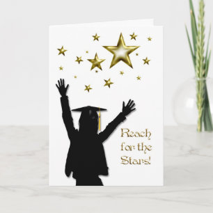 Graduate Girl Stars Card
