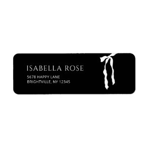 Graduate Grad Bow Graduation Mail Return Address  Label