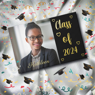 Graduate Grad Photo Graduation Gold  Guest Book