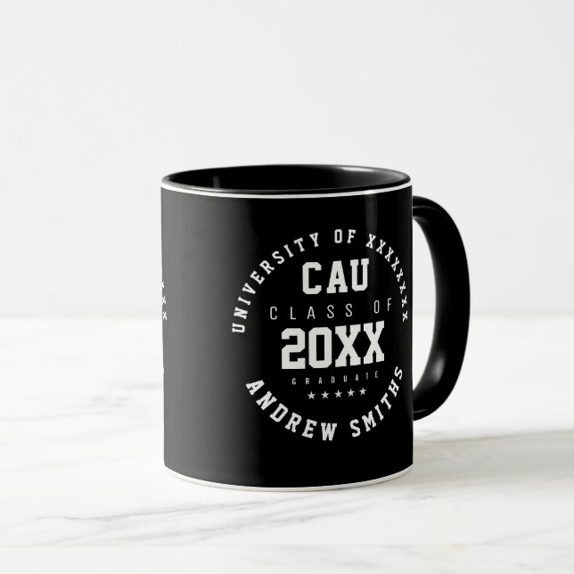 Graduate . graduation academic class year grad mug (Front Right)