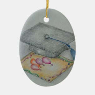 graduate invitation ceramic tree decoration