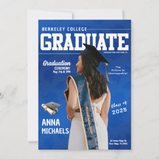Graduate Magazine Graduation Announcement 