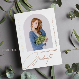 Graduate minimalist elegant photo graduation