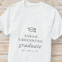 Graduate Modern Minimalist Simple Chic Graduation