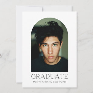 Graduate Modern Photo Arch Graduation Announcement
