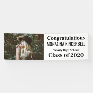 Graduate Modern Script Congratulations Grad Photo Banner