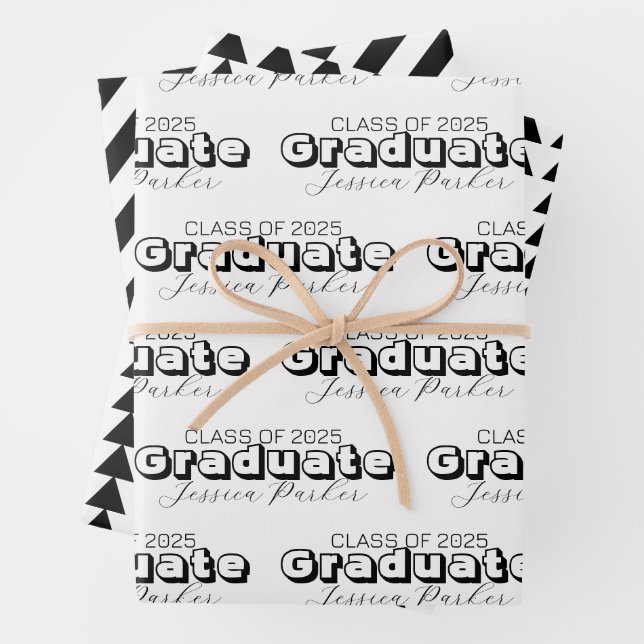 Graduate Modern Script  Wrapping Paper Sheet (In situ)