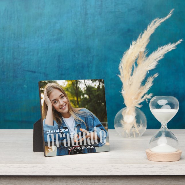 Graduate Modern Simple Typography Minimalist  Plaque (Insitu)