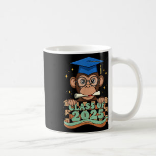 Graduate Monkey Cl Of 2025 Kids Mens Womens Gradua Coffee Mug