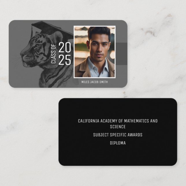 Graduate Name Card (Front/Back)