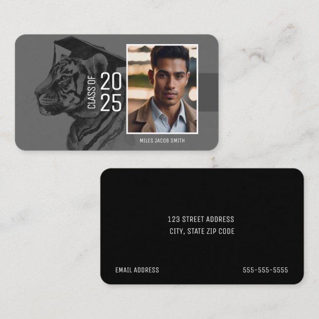 Graduate Name Card (Front/Back)