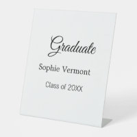 Graduate name class of 20XX congrats simple minima