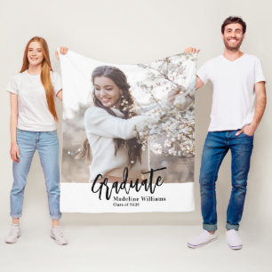 Graduate One Photo Fleece Blanket