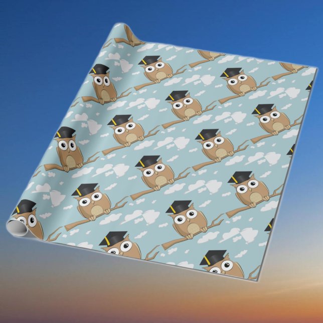 Graduate Owl Wrapping Paper (Creator Uploaded)