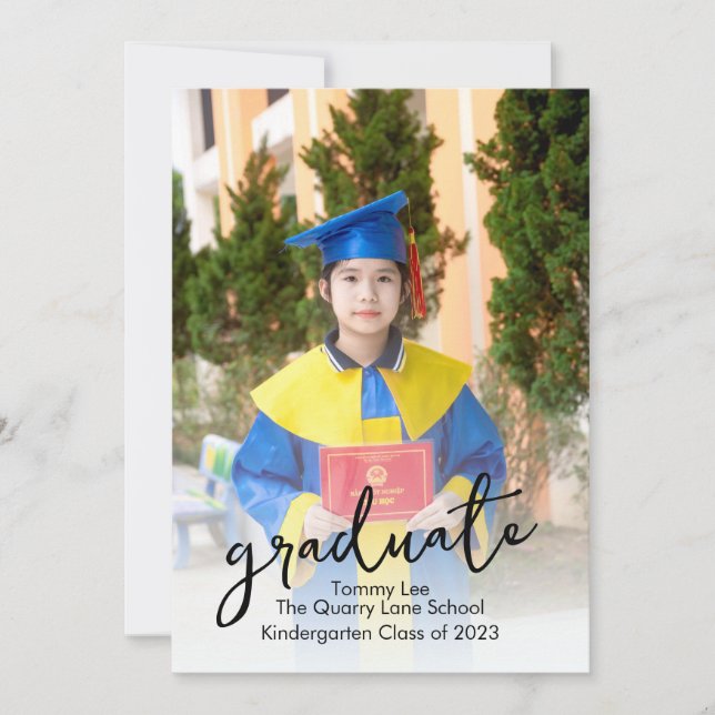 Graduate Photo Announcement with 4 images (Front)