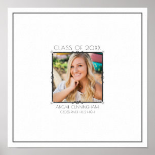 Graduate Photo Autograph Scrapbook Page or Poster