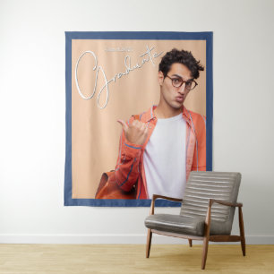 Graduate Photo Backdrop Tapestry