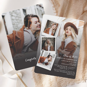 Graduate Photo Collage Graduation 2026 Party Invitation