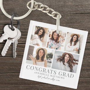 Graduate Photo Collage Graduation Key Ring