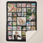 Graduate Photo Collage Script Name Black