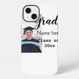 graduate photo congratulation add your name modern iPhone 13 case