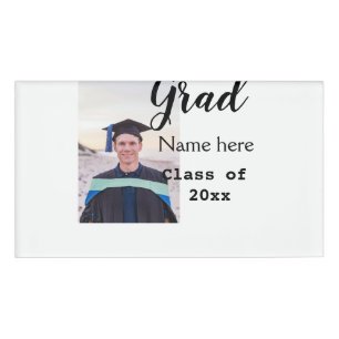 graduate photo congratulation add your name modern tag
