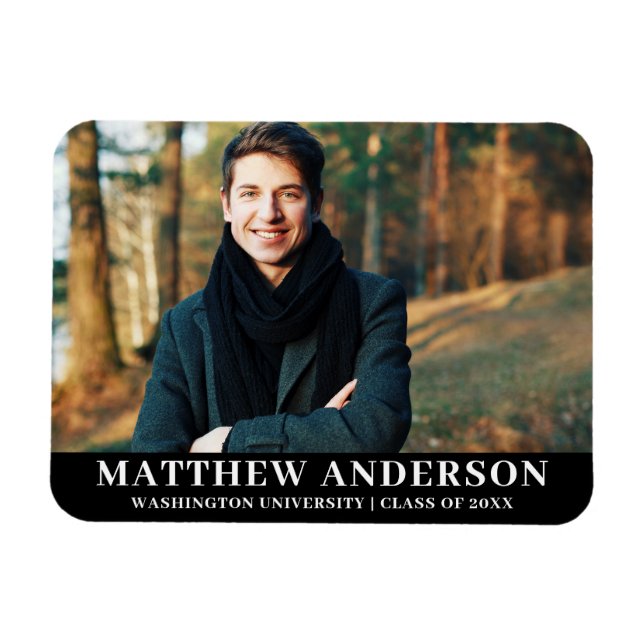 Graduate Photo Graduation Announcement Magnet (Horizontal)