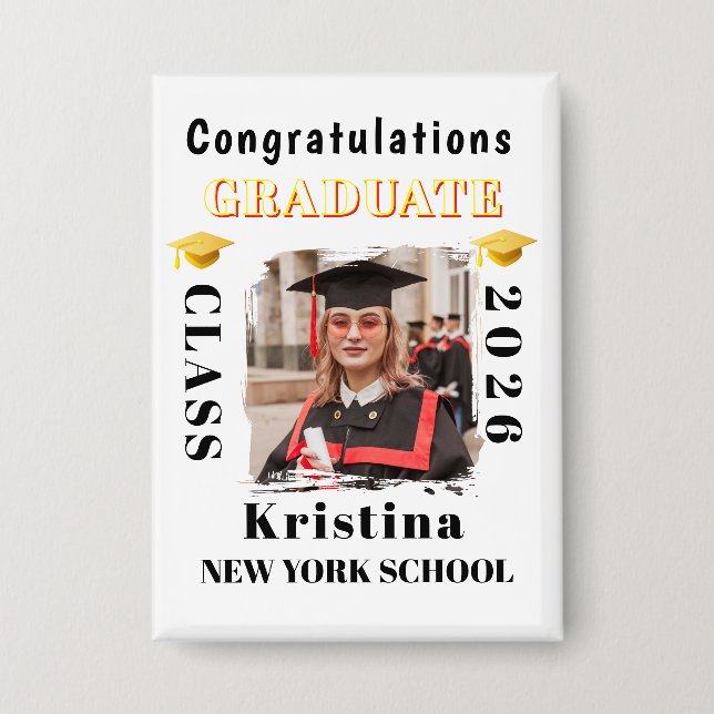 Graduate Photo Graduation Congratulations Custom (Front)