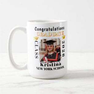 Graduate Photo Graduation Congratulations Custom Coffee Mug
