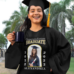 Graduate Photo Graduation Congratulations Custom  T-Shirt
