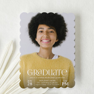 Graduate Photo Graduation Party Invitation