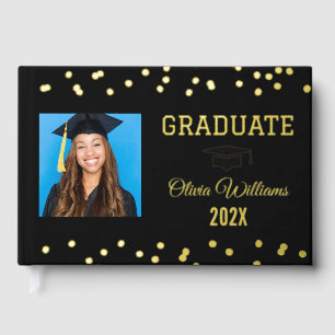 Graduate Photo Keepsake Graduation Party Foil Guest Book
