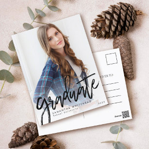 Graduate Photo Modern Announcement Card 2022