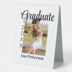 Graduate photo modern classic add year name rustic