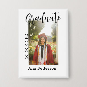 Graduate photo modern classic add year name rustic